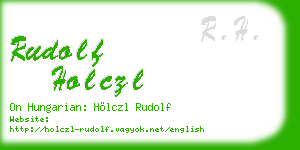 rudolf holczl business card